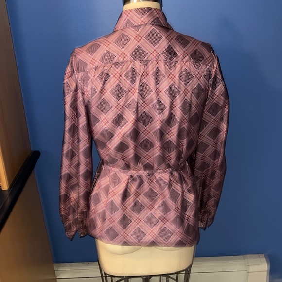 George Masket Ltd Vintage Button Down Top with Belt Size 12 - Picture 4 of 5